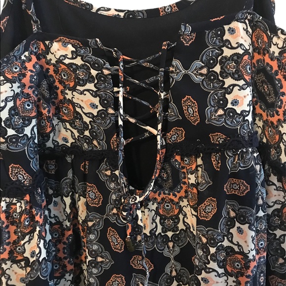 Taylor & Sage Tiered Fully Lined Dress Large - Picture 5 of 9